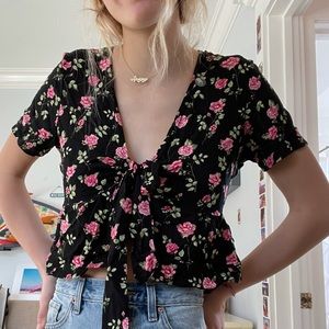 Pac Sun front tie Top